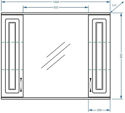 Stella Polare Мебель для ванной Кармела 100 люкс белое серебро – фотография-30